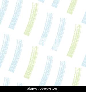 Brush stripes lines seamless pattern. crayon ornament. Scribble brush strokes vector background. Hand drawn marker, curved lines. Colored pencil sketc Stock Vector