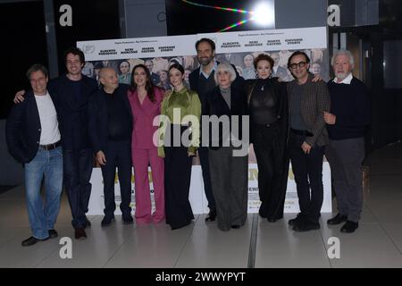 Rome, Italy. 26th Mar, 2024. Cinema Adriano, Rome, Italy, March 26, 2024, The cast during Photocall of the film 'Zamora' - News Credit: Live Media Publishing Group/Alamy Live News Stock Photo