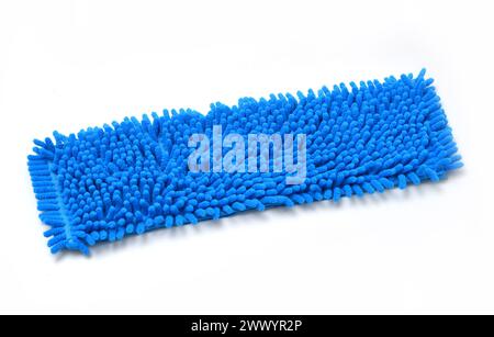 blue mop head isolated on white background. Stock Photo