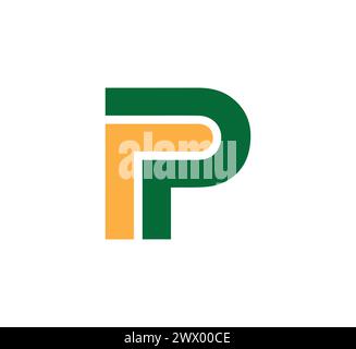 PF letter logo design vector template Stock Vector