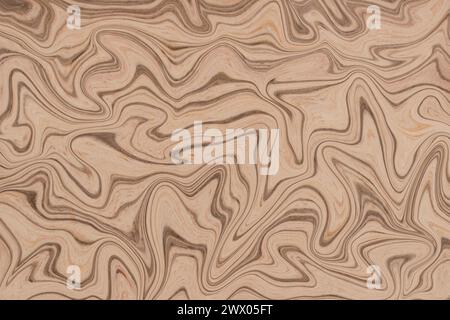 Wooden Swirl Waves Background Design Stock Photo