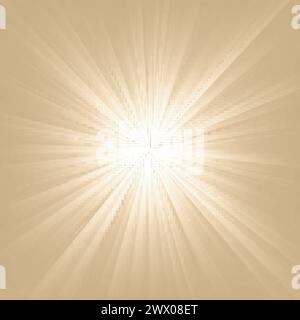 Light Shining on Bright Background, Vector Illustration Stock Vector