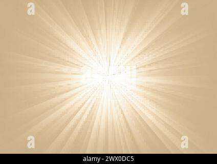 Light Shining On Bright Background, Vector Illustration Stock Vector