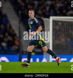 26th March 2024; Hampden Park, Glasgow, Scotland: International Football Friendly, Scotland versus Northern Ireland; Lewis Ferguson of Scotland Stock Photo