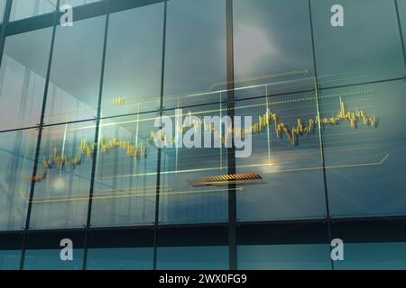 Visual charts. Finance gold elements commercial bitmap illustration ...