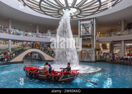 The Rain Oculus at Marina Bay Sands Stock Photo