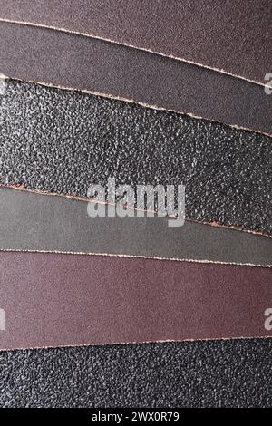 Many sheets of sandpaper as background, top view Stock Photo - Alamy