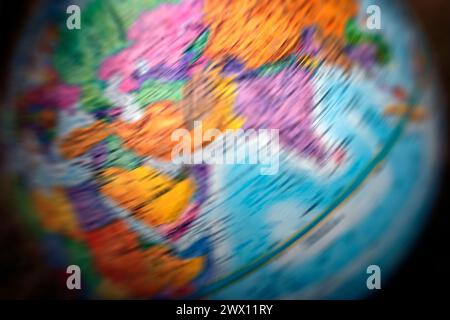 WA24748-00.....WASHINGTON - Spinning globe. Stock Photo