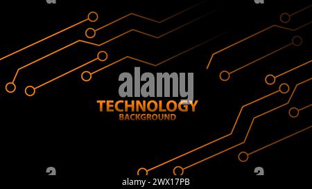 Electronic Technology Circuit Board background Stock Vector