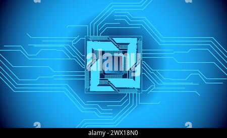 speed circuit technology background design Stock Vector