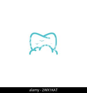 Dental Cloud Logo Simple. Dental Icon Stock Vector