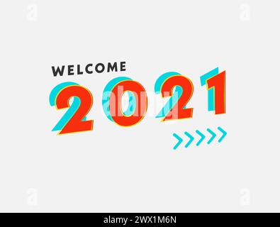Happy new year  2021 background Vector Illustration Stock Vector