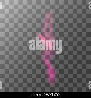 Fog, trickle of smoke, streams of smoke isolated. Cigarette and hot vector. Stock Vector