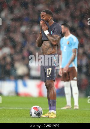 Ivan Toney of England - England v Belgium, International Friendly, Wembley Stadium, London, UK - 26th March 2024 Editorial Use Only Stock Photo