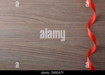 abstract red ribbon waves on a white background Stock Photo - Alamy