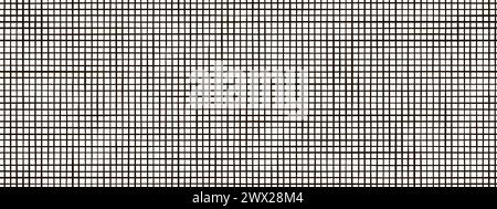 Grey mesh crosshatch on white bg seamless pattern. Abstract background with surface of burlap. Vector illustration Stock Vector