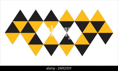 Tringle Shape design black white Stock Vector
