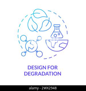 Design for degradation blue gradient concept icon Stock Vector