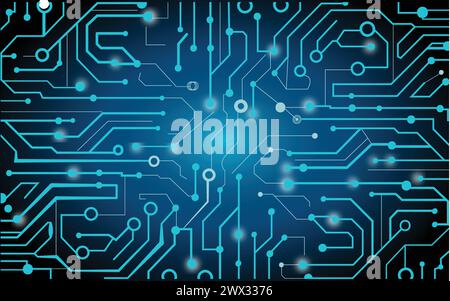 Abstract Circuit Board Background,100% vector illustration, fully editable + high quality Stock Vector