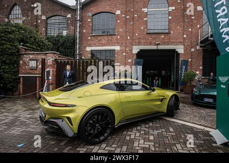 Milano, Italia. 27th Mar, 2024. Anteprima della Nuova Aston Martin VantageMilano, Italia - Cronaca Mercoledì, 27 Marzo, 2024. (Foto di Marco Ottico/Lapresse) Preview of the New Aston Martin Vantage Milan, Italy - News Wednesday, 27 March, 2024. (Photo by Marco Ottico/Lapresse) Credit: LaPresse/Alamy Live News Stock Photo