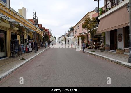 Tourist gift and souvenir shops in Katakalo, Peloponnese, Greece, May 2023 Stock Photo