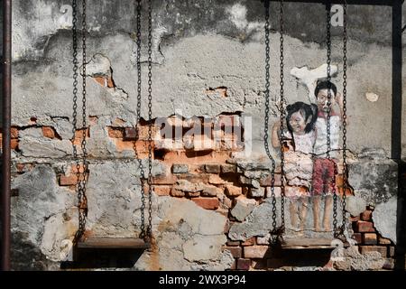 Murales in Georgetown Malaysia Stock Photo