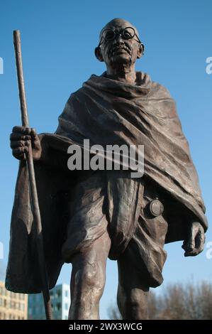 Strasbourg Rivetoile-Place de l'Etoile Strasbourg-Gandhi sculpture Stock Photo