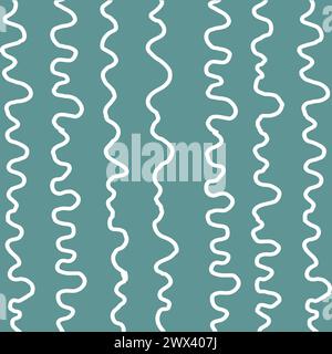 Wavy line curve linear wave free form. Expressive abstract vector backgrounds. Hand drawn doodle wavy squiggles. Vector illustration. Stock Vector