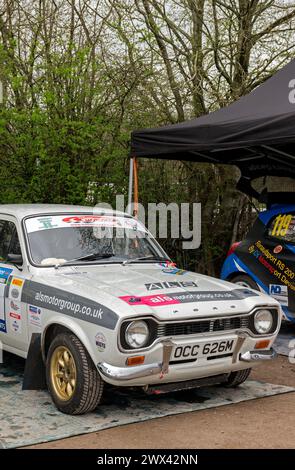 Ford Escort Mark 1. North West Stages Rally 2024. Stock Photo