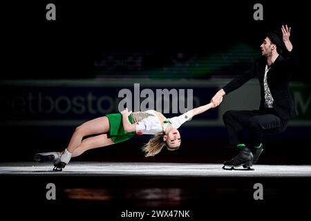 Anastasiia METELKINA & Luka BERULAVA (GEO), during Exhibition Gala, at