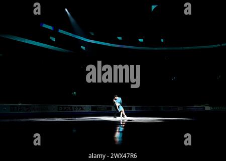 Deanna STELLATO-DUDEK & Maxime DESCHAMPS (CAN), during Exhibition Gala, at the ISU World Figure Skating Championships 2024, at Centre Bell, on March 24, 2024 in Montreal, Canada. Credit: Raniero Corbelletti/AFLO/Alamy Live News Stock Photo