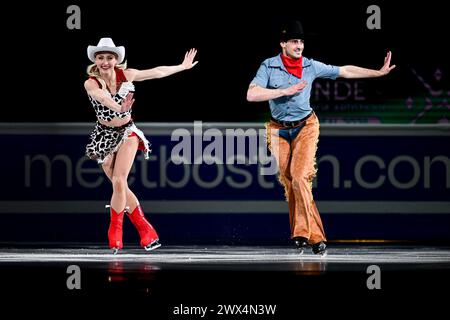 Piper GILLES & Paul POIRIER (CAN), during Exhibition Gala, at the ISU World Figure Skating Championships 2024, at Centre Bell, on March 24, 2024 in Montreal, Canada. Credit: Raniero Corbelletti/AFLO/Alamy Live News Stock Photo