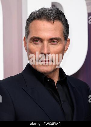 London, UK. March 27th, 2024. Rufus Sewell arriving at the Scoop World Premiere, Curzon Mayfair Cinema. Credit: Doug Peters/EMPICS/Alamy Live News Stock Photo