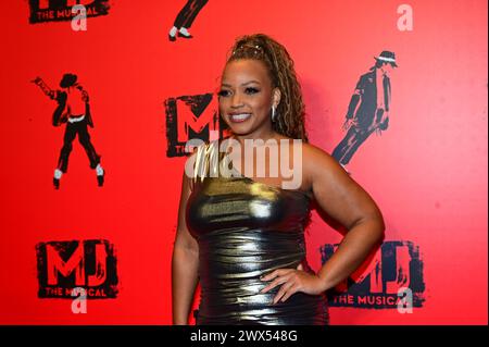 London, UK. 27th Mar, 2024. Marisha Wallace attends the Opening night of the UK production of Broadway - MJ The Musical at Prince Edward Theatre. Credit: See Li/Picture Capital/Alamy Live News Stock Photo