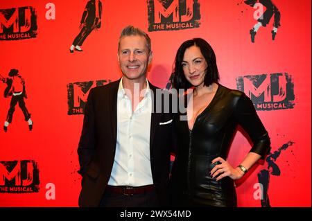 London, UK. 27 March 2024: Paul Zerdin attends the Opening night of the UK production of Broadway - MJ The Musical at Prince Edward Theatre. Stock Photo