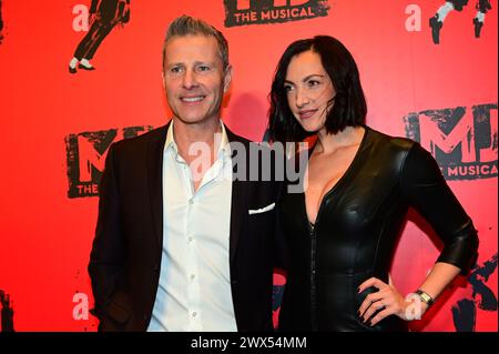 London, UK. 27 March 2024: Paul Zerdin attends the Opening night of the UK production of Broadway - MJ The Musical at Prince Edward Theatre. Stock Photo