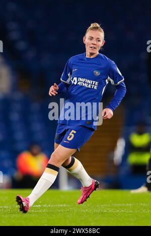London, UK. 27th Mar, 2024. Chelsea's Sophie Ingle in action during the Chelsea FC Women v Ajax Women UEFA Women's Champions League Quarter-Final 2nd leg match at Stamford Bridge, London, England, United Kingdom on 27 March 2024 Credit: Every Second Media/Alamy Live News Stock Photo