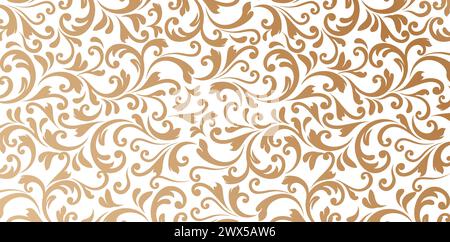 Vector illustration damask seamless pattern elements. Elegant luxury texture for wallpapers, backgrounds and page fill, Fashionable modern wallpaper Stock Vector