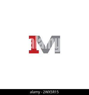 M One Logo Simple. Letter M Logo Stock Vector
