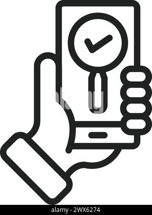 App Testing icon vector image. Suitable for mobile application web application and print media. Stock Vector