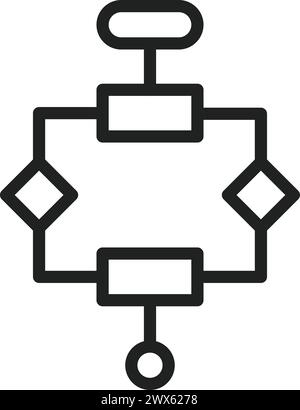 Algorithm icon vector image. Suitable for mobile application web application and print media. Stock Vector