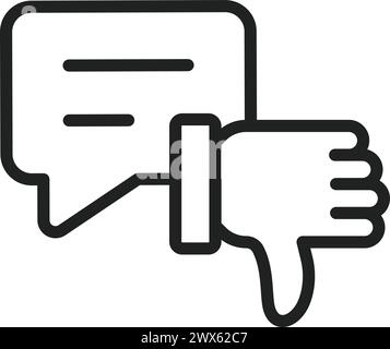 Bad Review icon vector image. Suitable for mobile application web application and print media. Stock Vector