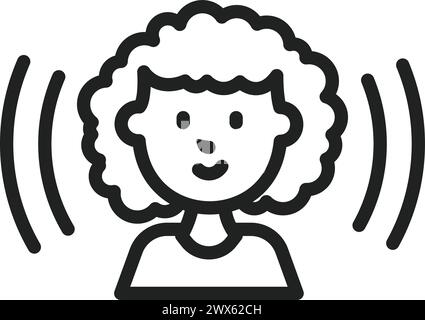 Awareness icon vector image. Suitable for mobile application web application and print media. Stock Vector