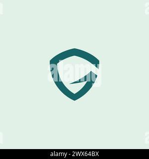 G Shield Logo Simple Design. G Initial Logo Stock Vector