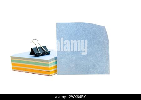 Close-up of colorful note paper with space for text Stock Photo
