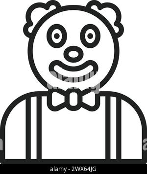 Clown icon vector image. Suitable for mobile application web application and print media. Stock Vector