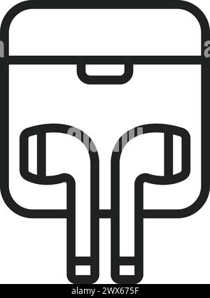 Earbud icon vector image. Suitable for mobile application web application and print media. Stock Vector