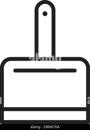 Dustpan icon vector image. Suitable for mobile application web application and print media. Stock Vector