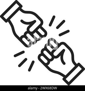 Fight icon vector image. Suitable for mobile application web application and print media. Stock Vector