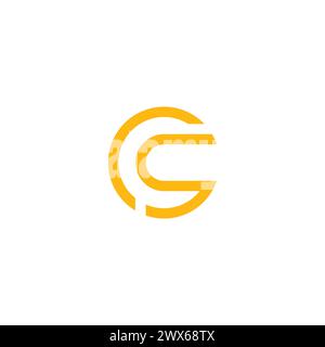 CS Logo Simple and clean design for your business Stock Vector